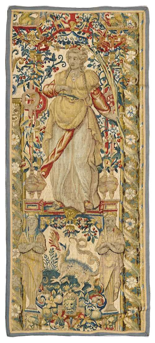 FRAGMENT OF A TAPESTRY BORDER