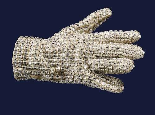 Michael Jackson Personally Owned Crystal-Studded Glove Worn on, Lot #89245