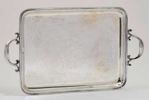 TRAY WITH HANDLES
