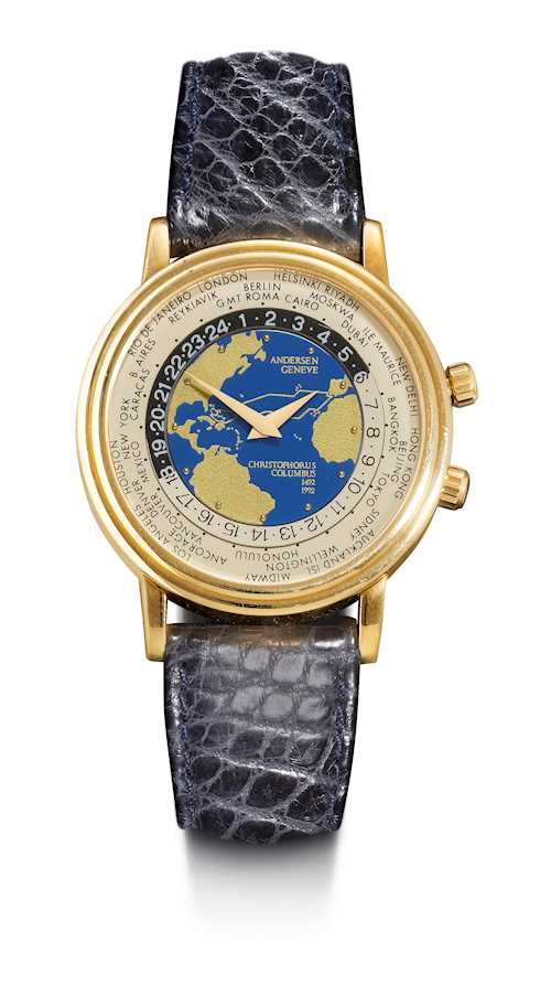 Svend Andersen, limited-edition world clock "Christophorus Columbus".
