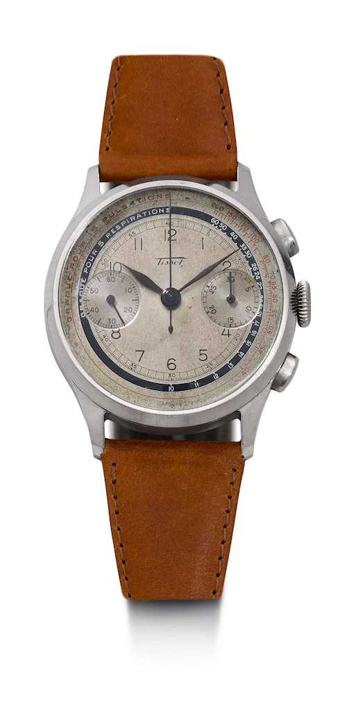 Tissot, large and very rare doctor's chronograph, 1939.