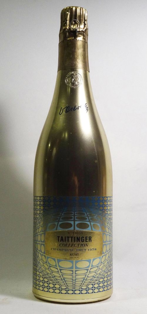 1 Bt Champagne  Taittinger  Collection Vasarely 75cl  OC 1978