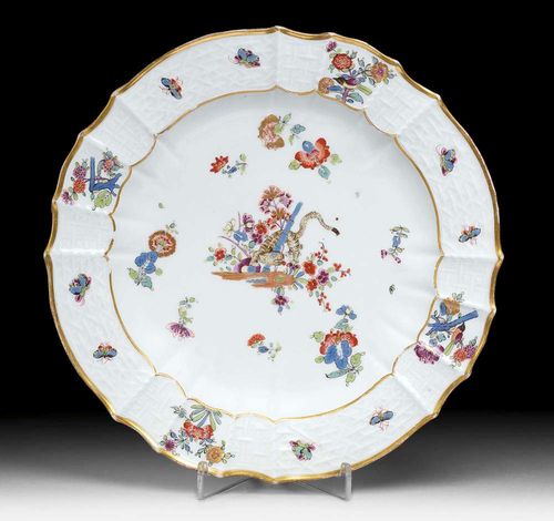 TELLER  MIT 'GELBER LÖWE' DEKOR, Meissen, um 1740.