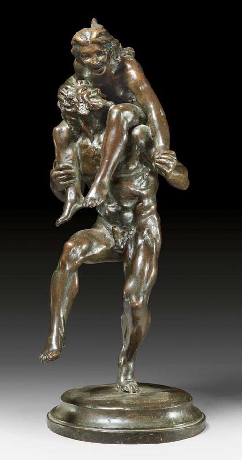 RIVALTA, A. (Augusto Rivalta, 1837-1925), Italy ca. 1900. Burnished bronze. Signed A. Rivalta. H 48 cm.