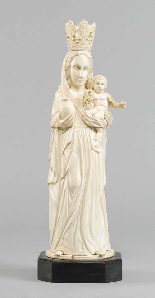 ELFENBEIN-MADONNA MIT KIND,