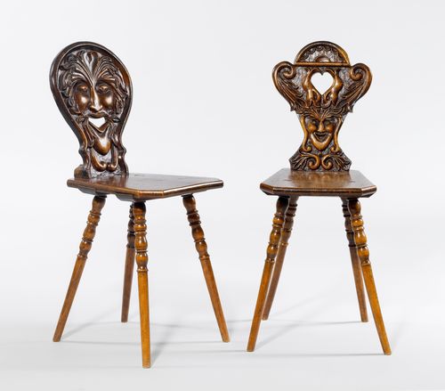 2 SIMILAR 'STABELLE' CHAIRS,