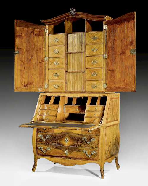 BUREAU-CABINET WITH UPPER SECTION