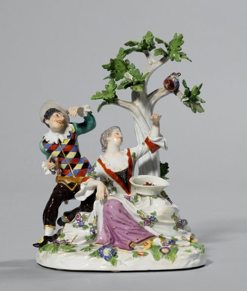 HARLEQUIN WITH GIRL BEFORE A TREE,