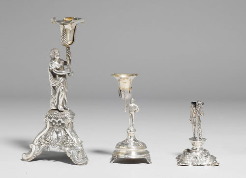 LOT COMPRISING 3 FIGURAL TOOTHPICK HOLDERS,