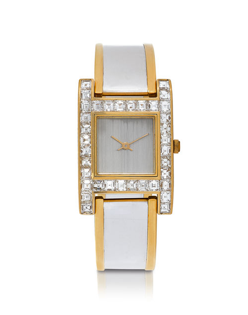 Diamond wristwatch, prototype manufactured for Hemmerle jeweler's, Munich, ca. 1992.