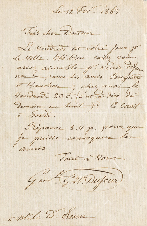 Dufour, Guillaume-Henri, Militär u. Ingenieur (1787-1875).