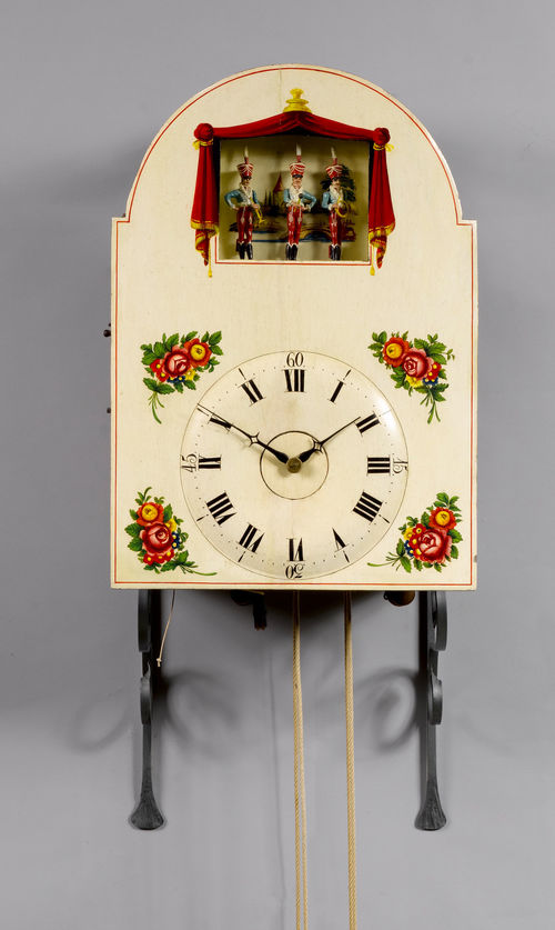 CLOCK WITH AUTOMATION AND 23 FLUTES,