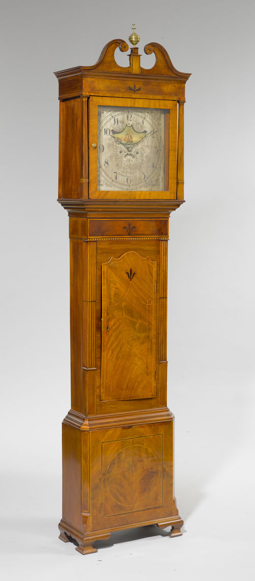 GRANDFATHER'S CLOCK WITH MOON PHASE AND DATE,