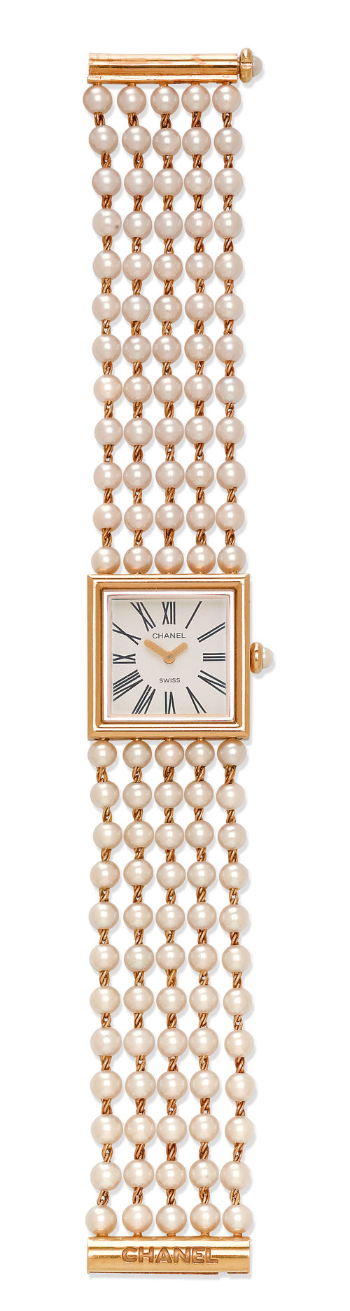 Chanel, pearl wristwatch, 1990.