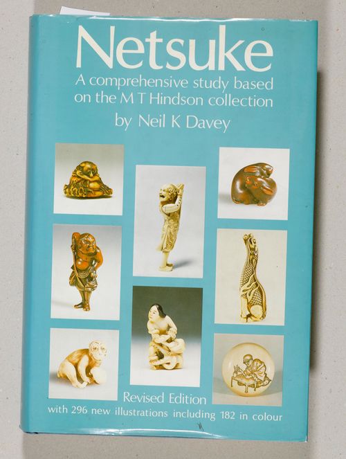 Neil K. Davey: "Netsuke. A comprehensive study based on the M.T. Hindson
Collection." Revised edition with 296 new illustrations of which 182 are in full colour. Sotheby Publications, London, 1982.