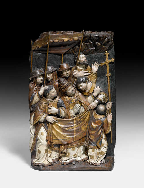 PANEL DEPICTING A PROCESSION,
