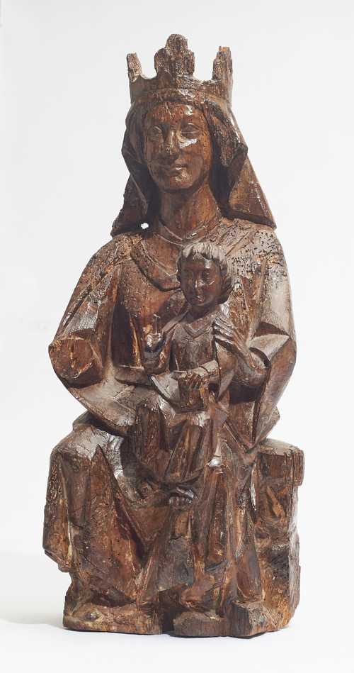 ENTHRONED MADONNA AND CHILD,