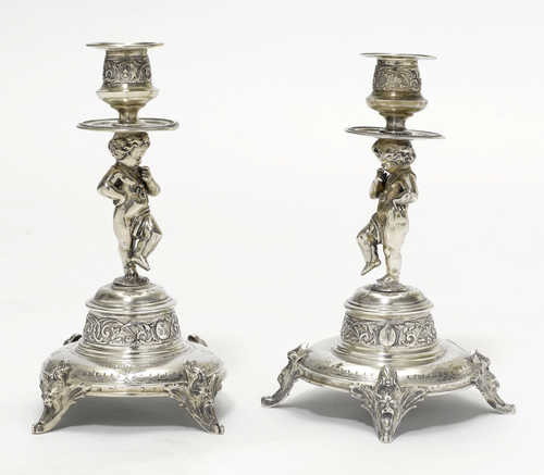 PAIR OF CANDLE HOLDERS