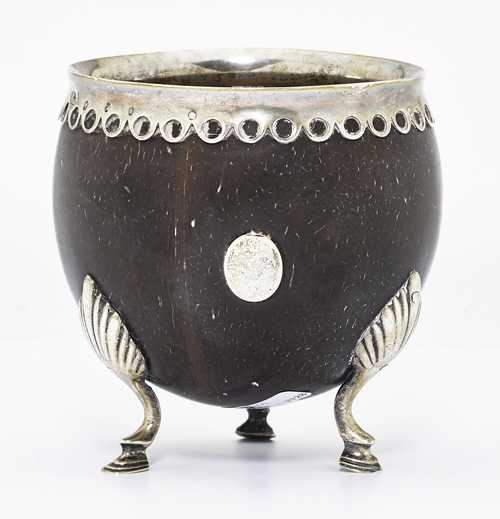 FOOTED COCONUT BOWL,