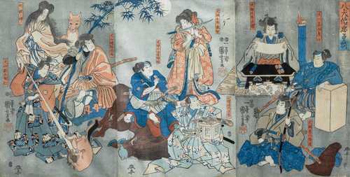 UTAGAWA KUNIYOSHI (1797-1861): EIN TRIPTYCHON.
