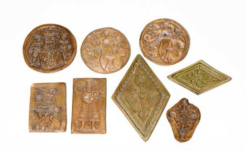 LOT COMPRISING 8 CLAY MOLDS FROM  SCHAFFHAUSEN,