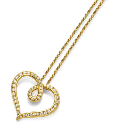 DIAMOND PENDANT WITH CHAIN, by CHOPARD.