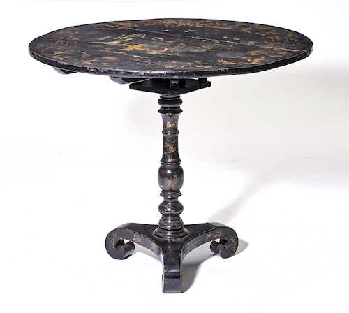 ROUND LACQUER TABLE,