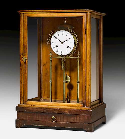 APOTHECARY SCALES WITH CLOCK,