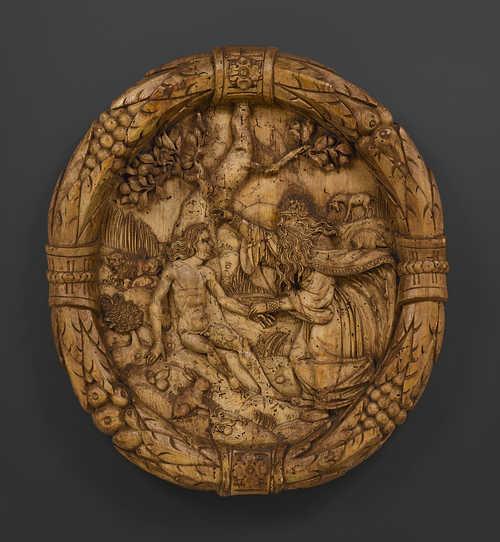 A MEDALLION WITH THE CREATION OF ADAM,