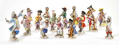 16 FIGURES FROM THE MONKEY ORCHESTRA,