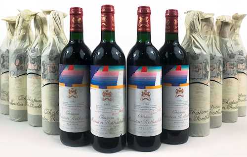 12 Fl. Pauillac Ch. Mouton Rothschild 1er Grand Cru Classé 0.75 L 1984