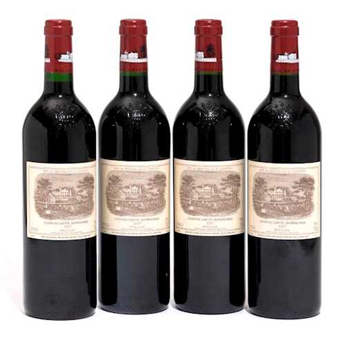 4 Fl. Pauillac Ch. Lafite-Rothschild 1er Grand Cru Classé 0.75 L 1997