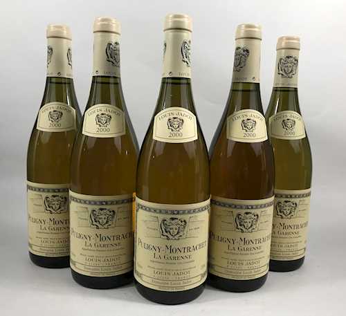 5 bts Puligny-Montrachet D. Louis Jadot La Garenne 1er Cru  0.75 L 2000