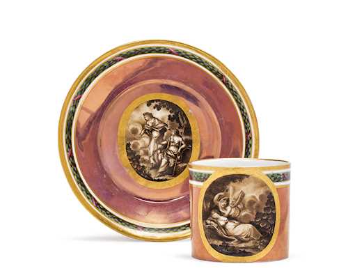 A CUP AND SAUCER
