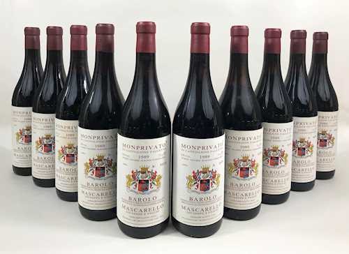 10 Fl. Barolo Monprivato Mascarello 0.75 L 1989 