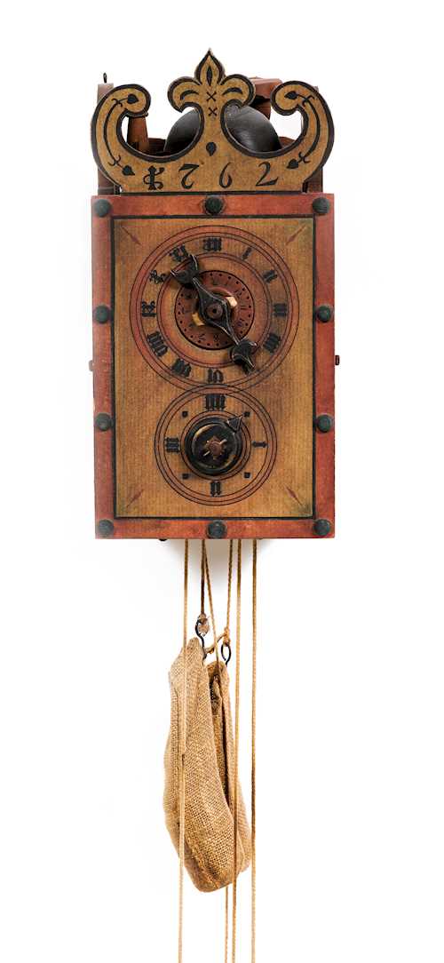 DAVOS ALARM CLOCK WITH WOODEN GEARS