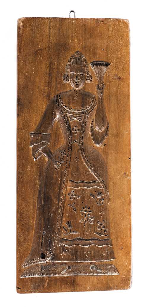 DOUBLE-SIDED MOULD WITH A LADY AND A GENTLEMAN