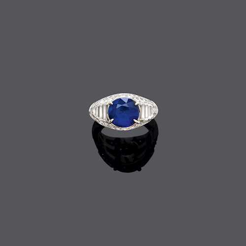 SAPHIR-DIAMANT-RING, BULGARI.
