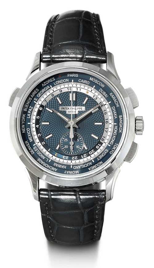 
Patek Philippe, very attractive World Time Chronograph, 2017.