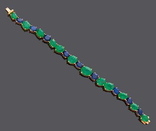 SAPHIR-SMARAGD-BRACELET, PAOLOBONGIA.