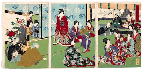 UTAGAWA YOSHIHARU (1828-1888). TOYOHARA CHIKANOBU (1838-1912).