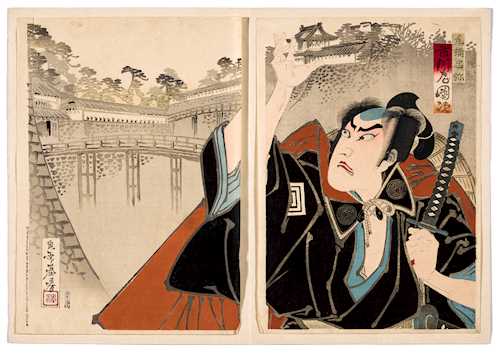 A LOT OF COLOR WOODBLOCK PRINTS BY MEIJI ARTISTS.