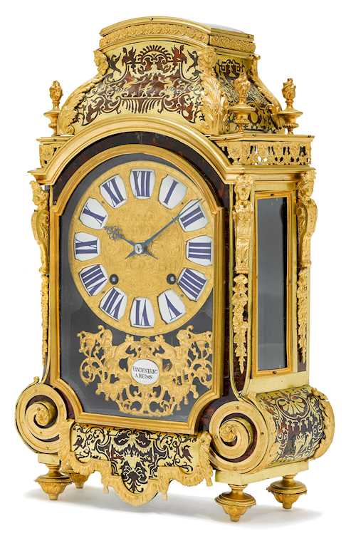 KAMINUHR MIT BOULLE-MARKETERIE