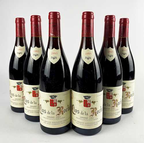 6 bts Clos de la Roche Armand Rousseau Grand Cru 0.75 L 1995