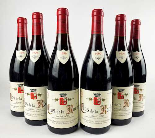 6 bts Clos de la Roche Armand Rousseau Grand Cru 0.75 L 1999