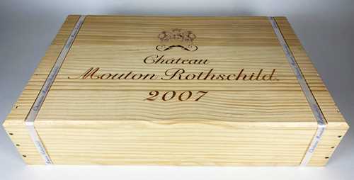 6 bts Pauillac Ch. Mouton Rothschild 1er Grand Cru Classé CBO 0.75L 2007
