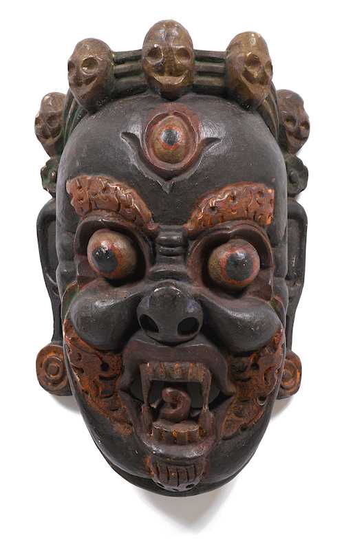 A LARGE MASK OF MAHAKALA.