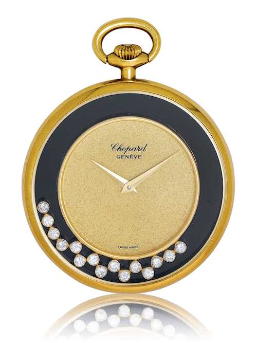Chopard, "Happy Diamonds", very rare and attractive dress watch, 1970s.