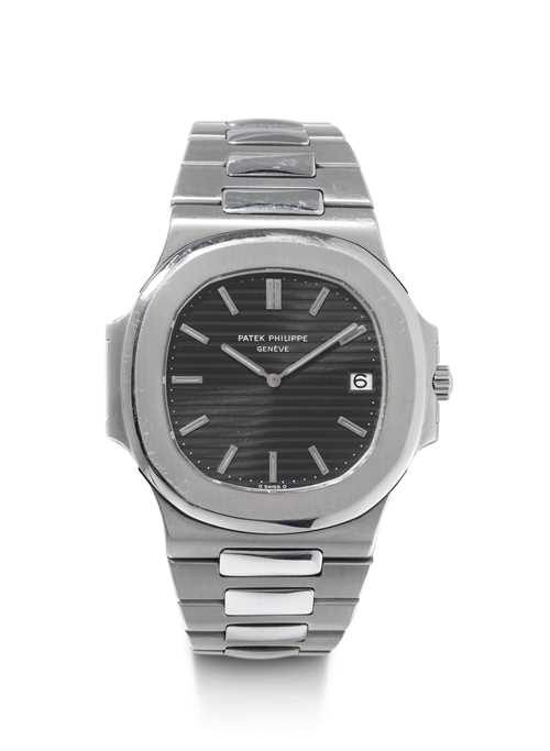 Patek Philippe, seltene und attraktive Jumbo Nautillus mit original Garantie-Zertifikat, 1979.