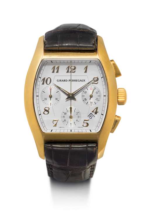 Girard Perregaux, attractive "Richeville" chronograph.